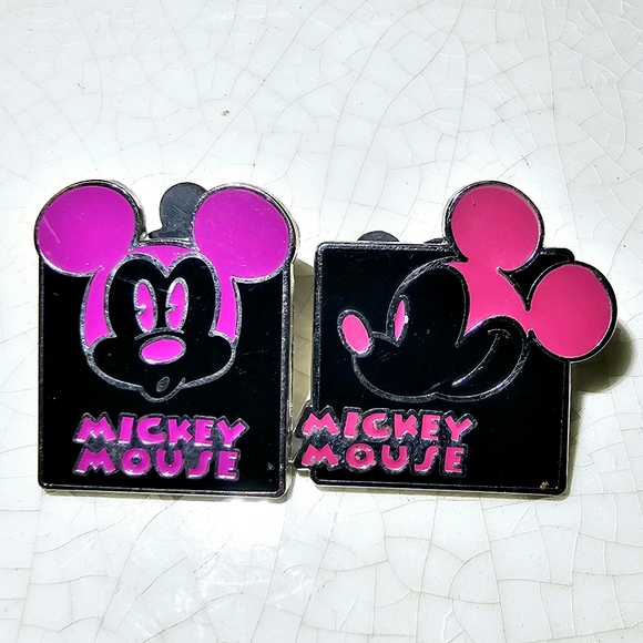 Mickey Mouse Hot Pink and black 2012 Disney World pins - Picture 3 of 5